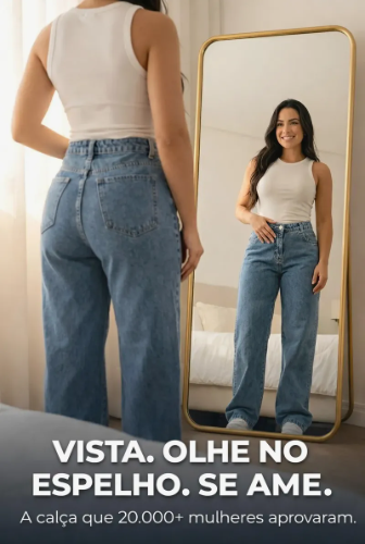 Calça Jeans Wide Leg Feminina Stillge 2