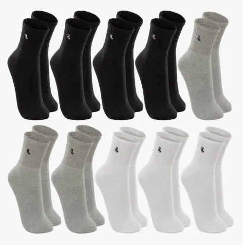 Kit 10 Pares de Meias Lupo Masculinas Cano Médio