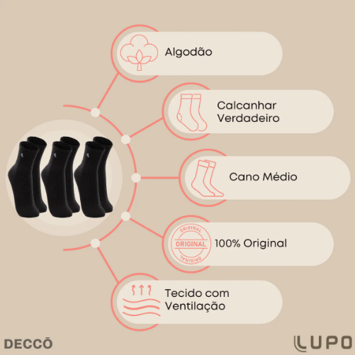 Kit 10 Pares de Meias Lupo 4