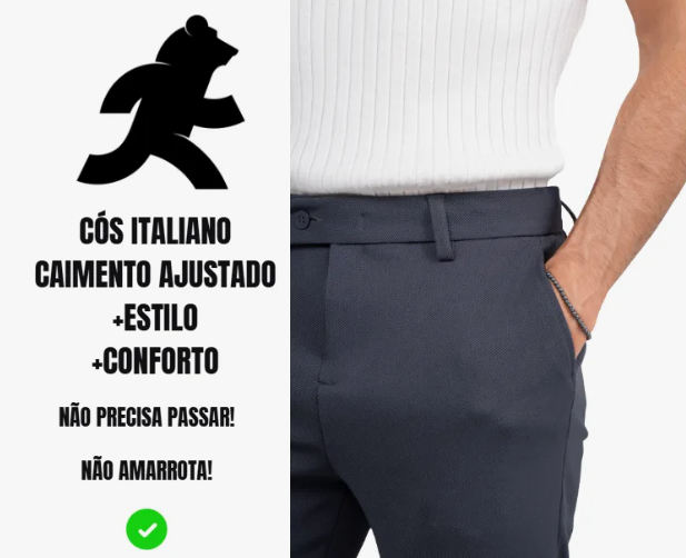 Calça Social Alfaiataria Masculina