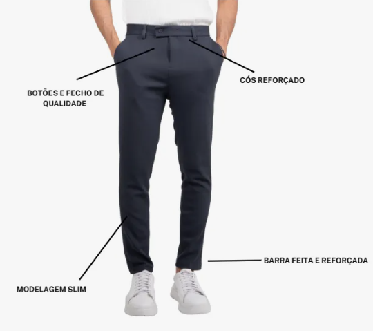 Calça social alfaiataria masculina 3