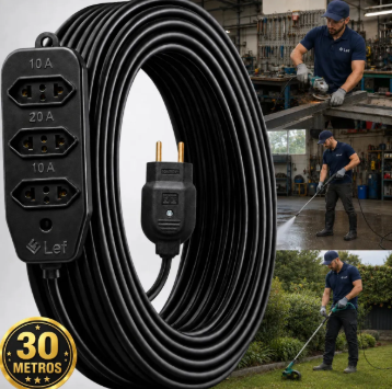 Extensão elétrica LEF 30 metros 2