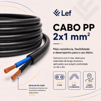 Extensão elétrica LEF 30 metros 6